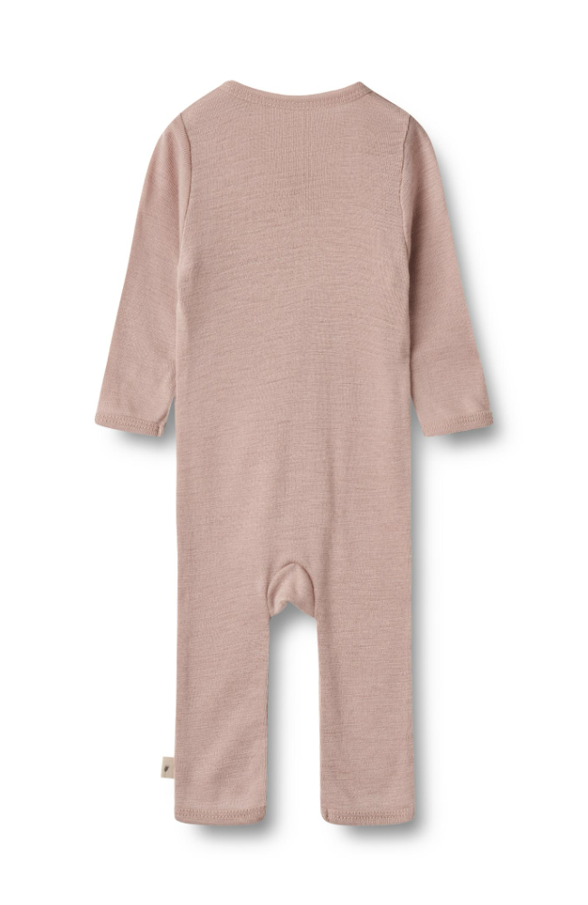 Wool Jumpsuit L/S Dusty - Dry Rose