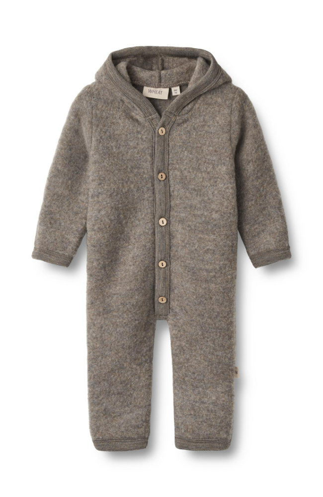 Wool Fleece Suit Ata - Brown Melange