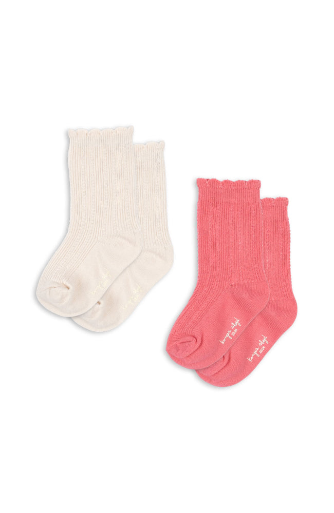 2 Pack Pointelle Socks - Mix Pack