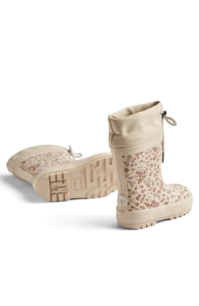 Rubber Boot Thermo Print - Rose Flowers