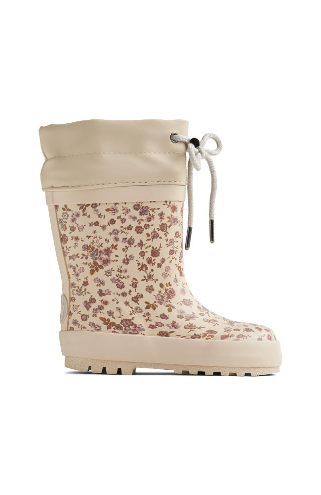 Rubber Boot Thermo Print - Rose Flowers