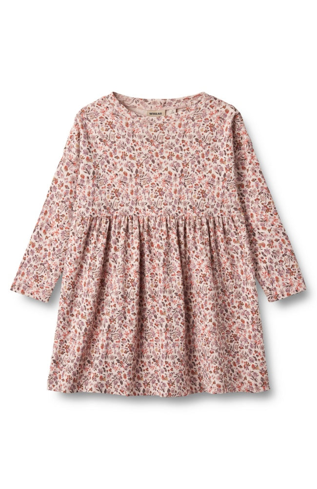 Jersey Dress L/S Emmy - Pale Rose Flowers st.98-128