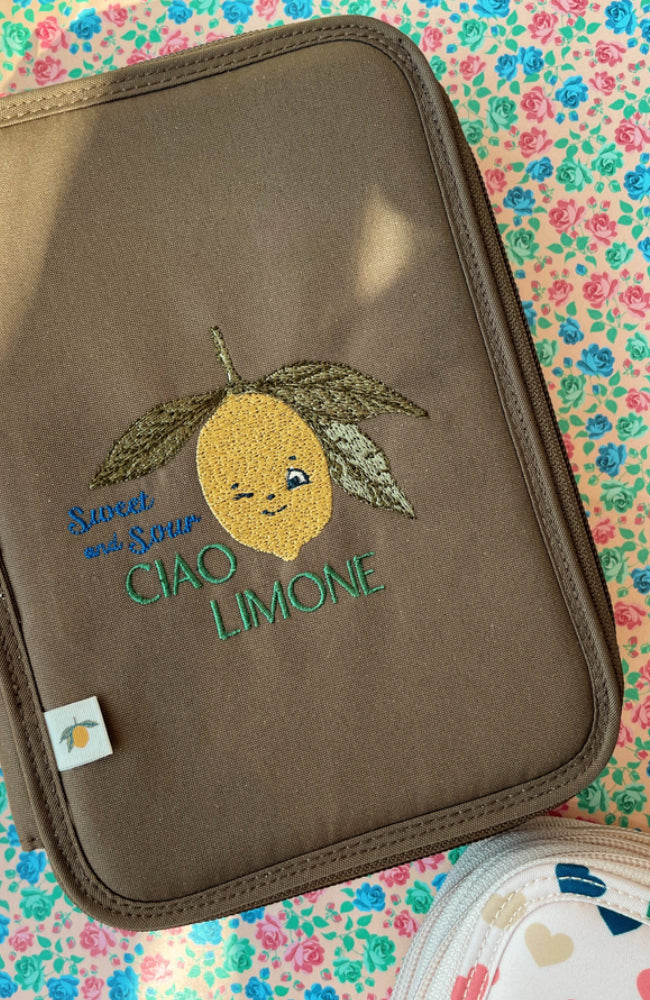 Clover Maxi Pencil Case - Lemon