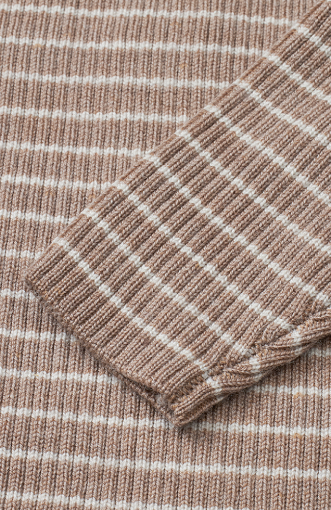 Flye Sweater Wool - Ash Melange/Oat Melange