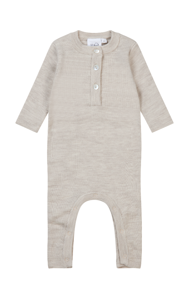 Kaya Onesie Wool - Oat Melange