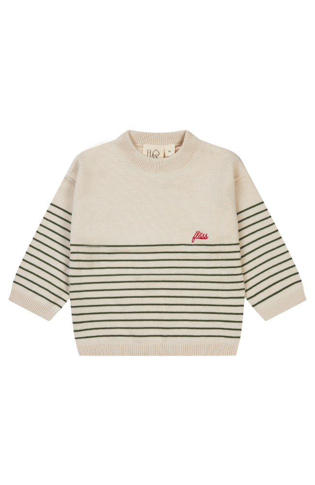 Hansen Sweater - Forest Green/Cloud