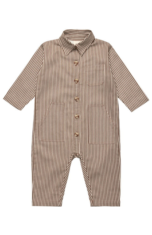 Bob Onesie - Roast Brown Stripe