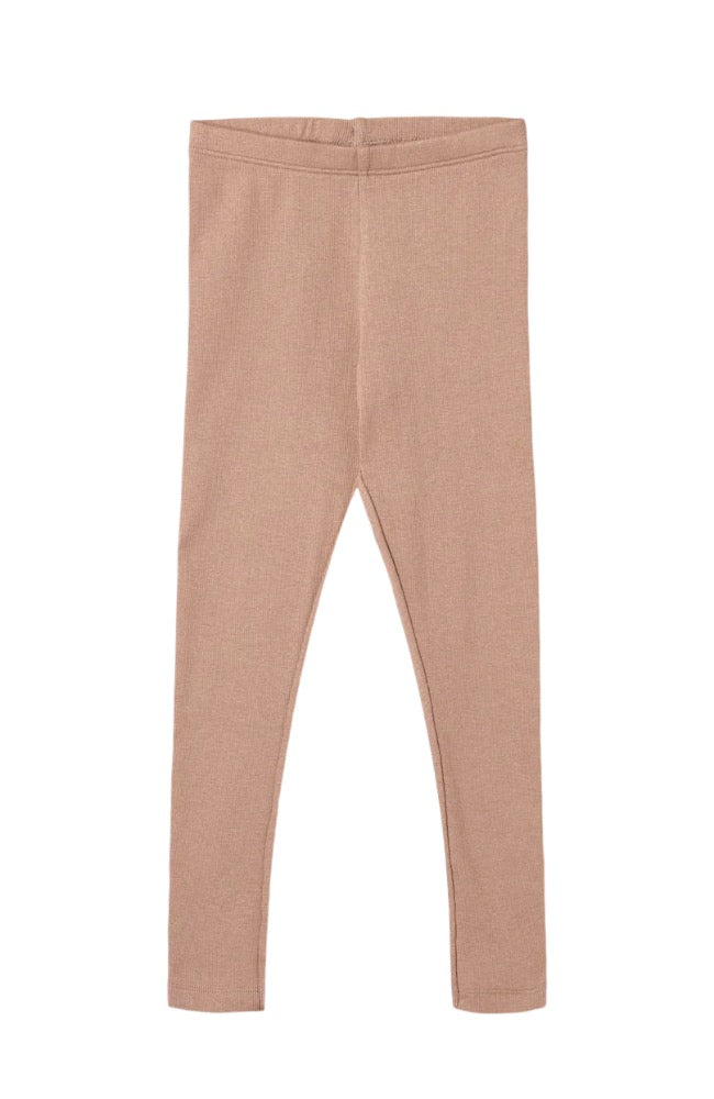 Rib Leggings Maddy - Nougat Rose st.98-128