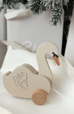 Wooden Pull Swan