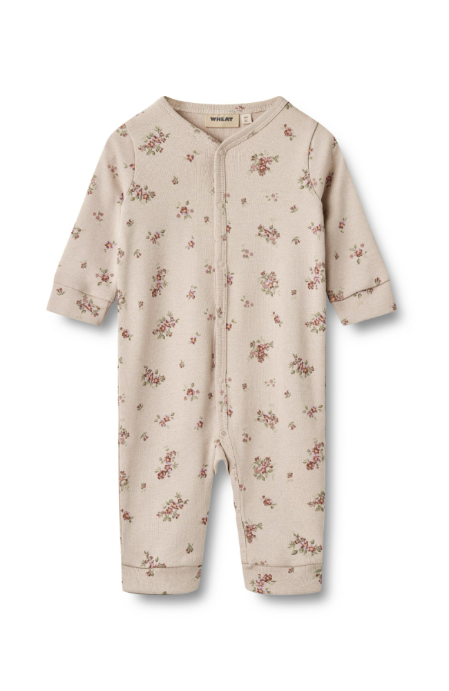 Sleepsuit L/S Nikola - Pale Lilac Flowers