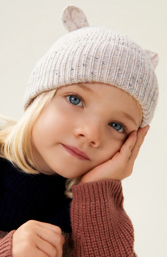 Miller Beanie With Ears - Nebs Multi/Sandy