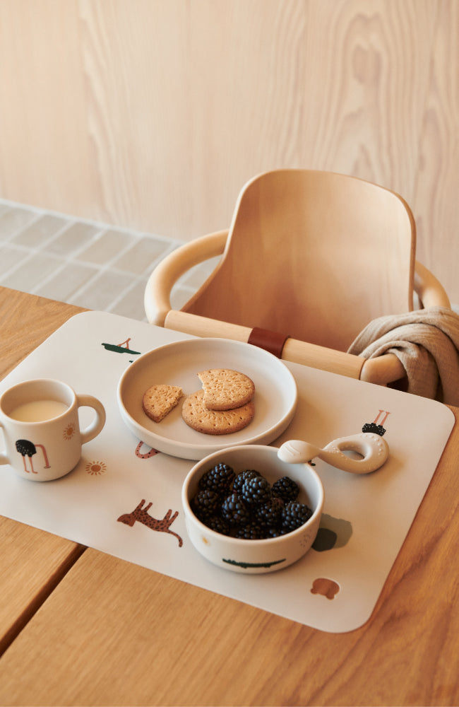 Ryle Printed Tableware Set - All together / Sandy