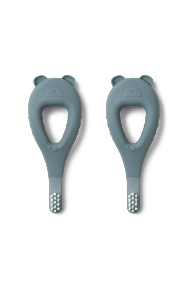 Janelle Bear Toothbrush 2 pack - Whale Blue