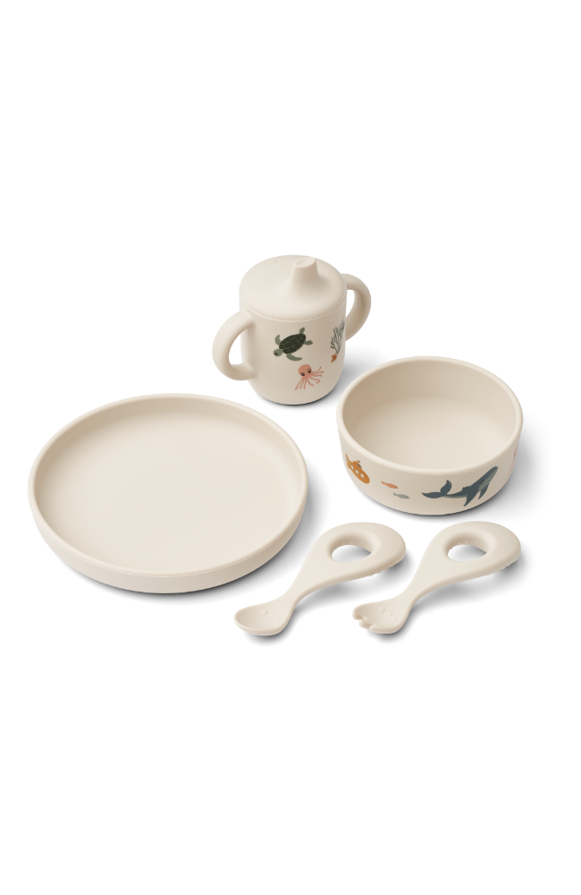 Ryle Printed Tableware Set - Sea Creature/Sandy