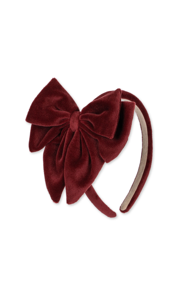 Velvet Bowie Hairbrace Big - Red Dahlia