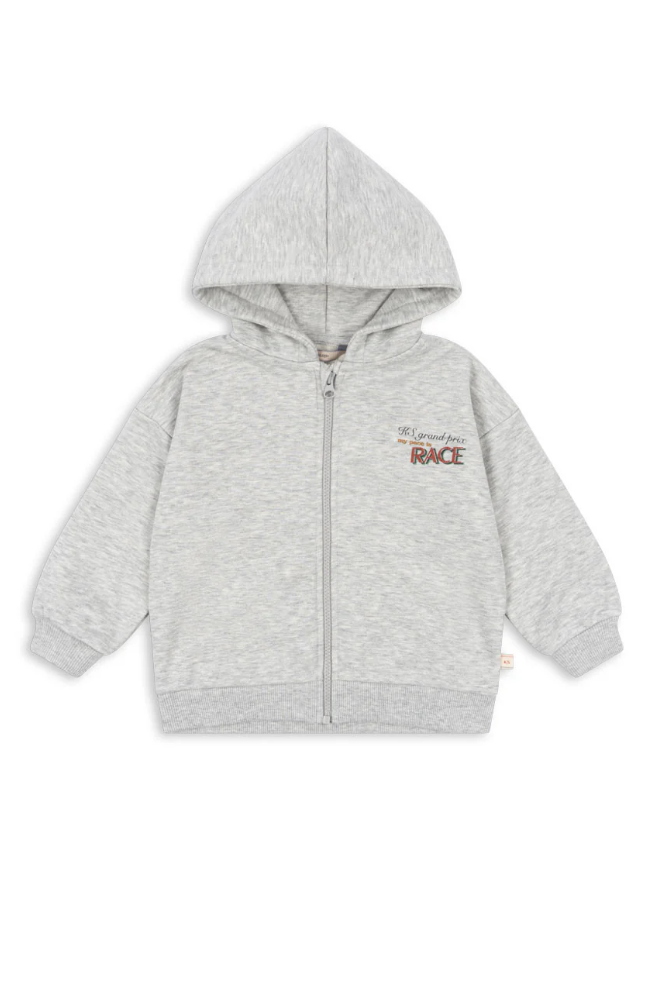 Lou Sweat Hood - Grey Melange