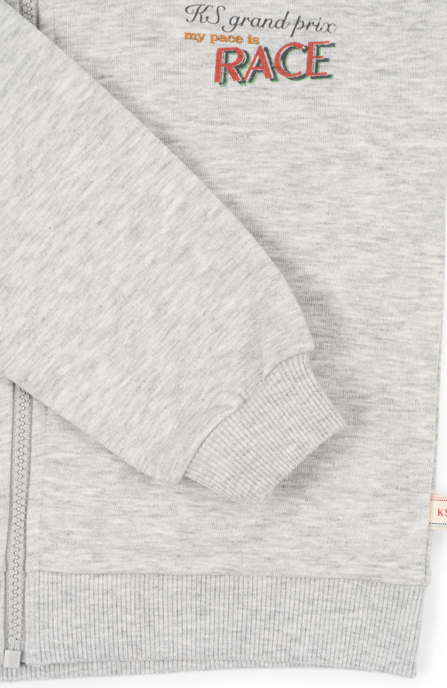 Lou Sweat Hood - Grey Melange