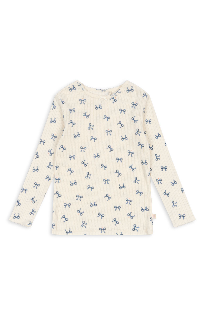 Minnie Blouse - Bow Bleu