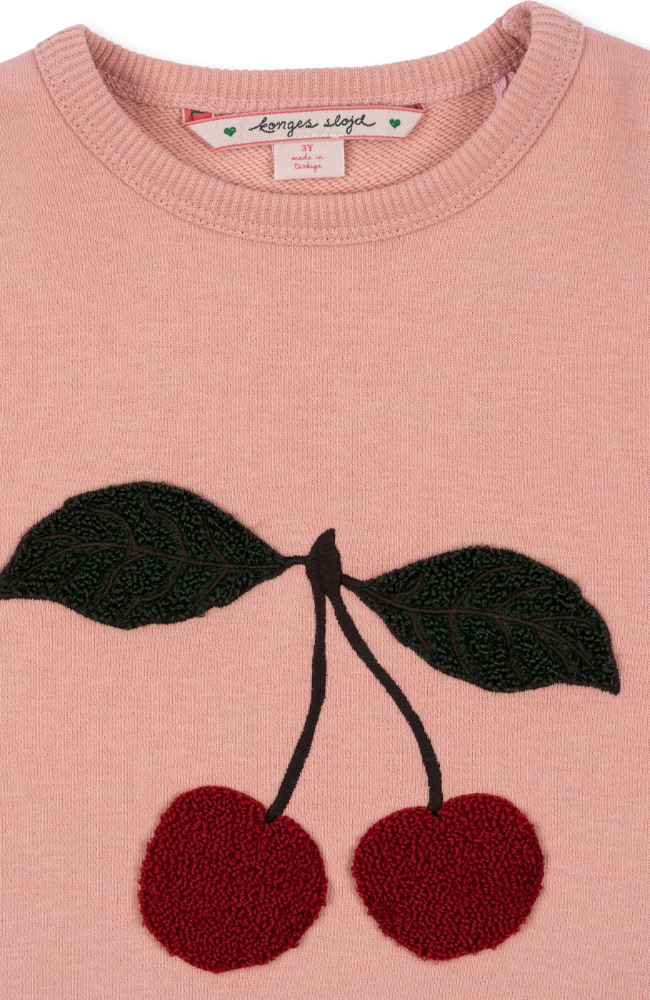 Lou Terry Sweat Shirt - Mellow Rose Cherry