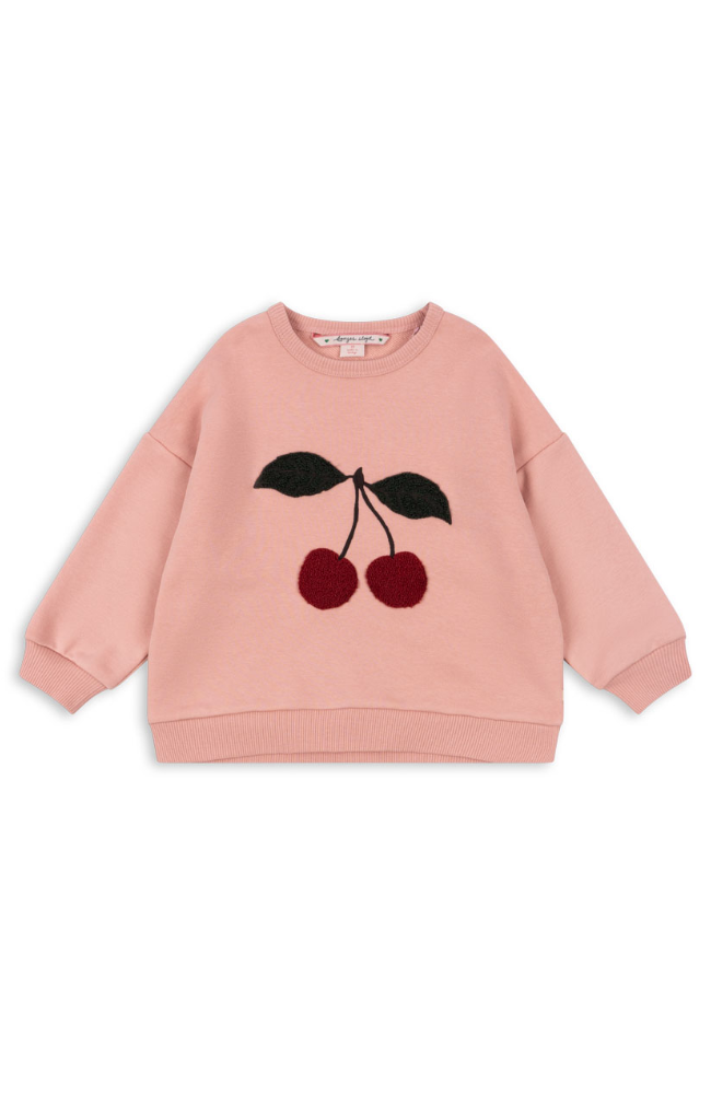 Lou Terry Sweat Shirt - Mellow Rose Cherry