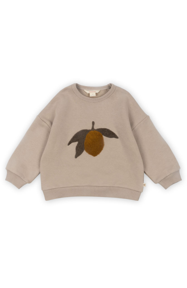 Lou Terry Sweat Shirt - Oxford Tan Lemon