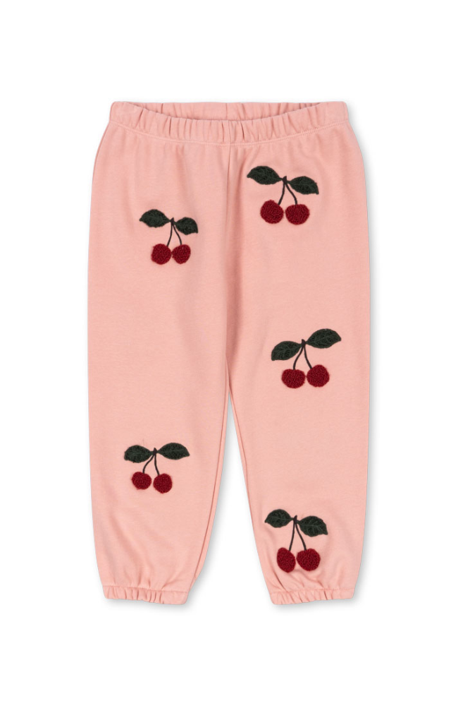 Lou Terry Sweat Pants - Mellow Rose Cherry