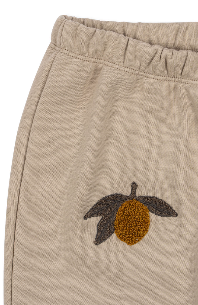 Lou Terry Sweat Pants - Oxford Tan Lemon