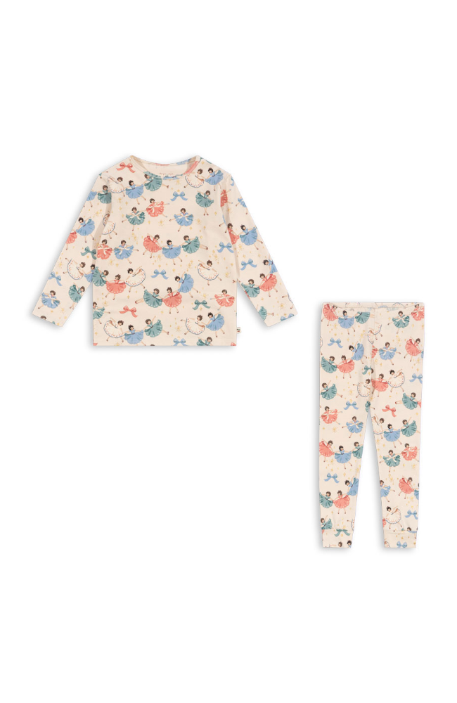 Basic Blouse/Pants Set - Bow Ballerina