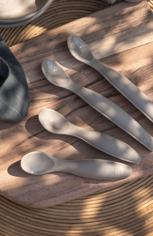 Silicone Spoon Set - Jetty Beige