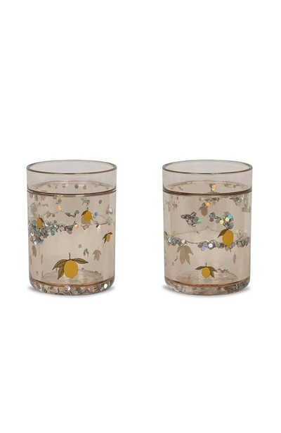 2 Pack Glitter Cup - Lemon