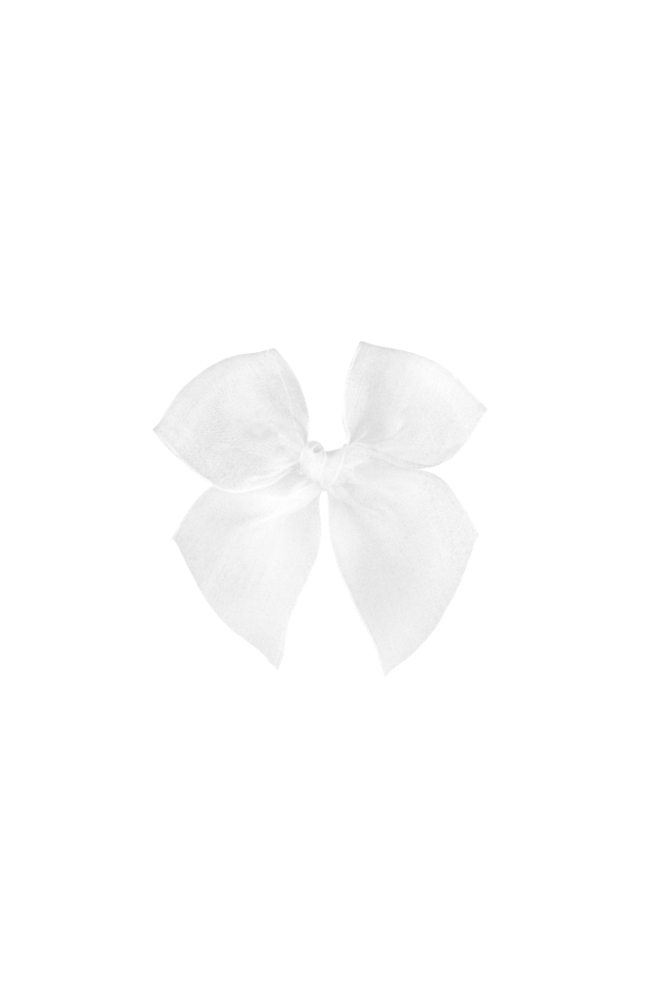 Medium Bow - Tulle 200 White