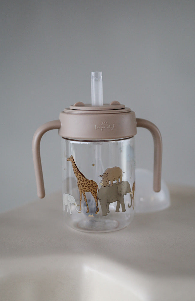 Baby Bottle With Handle - Safari