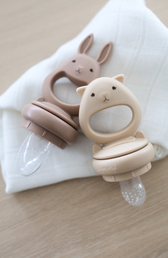 Silicone Fruit Feeding Pacifier Bunny - Bark / Shell