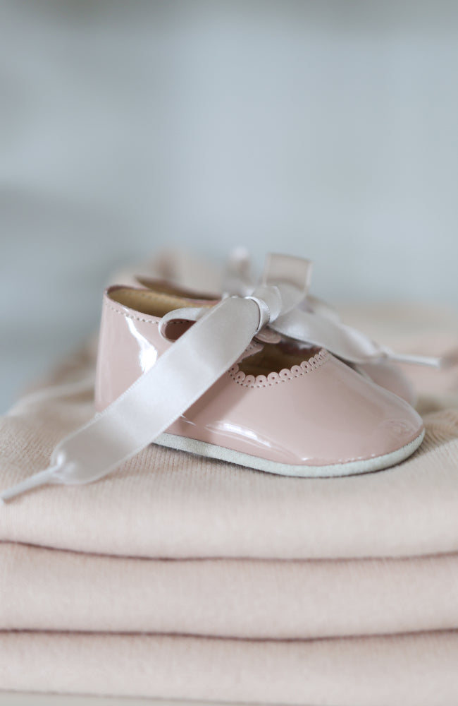 Beginners™ Lace Shoe - Dusty Rose Patent