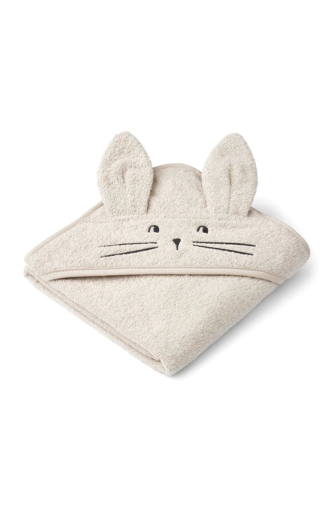 Albert Hooded Baby Towel - Rabbit/Sandy