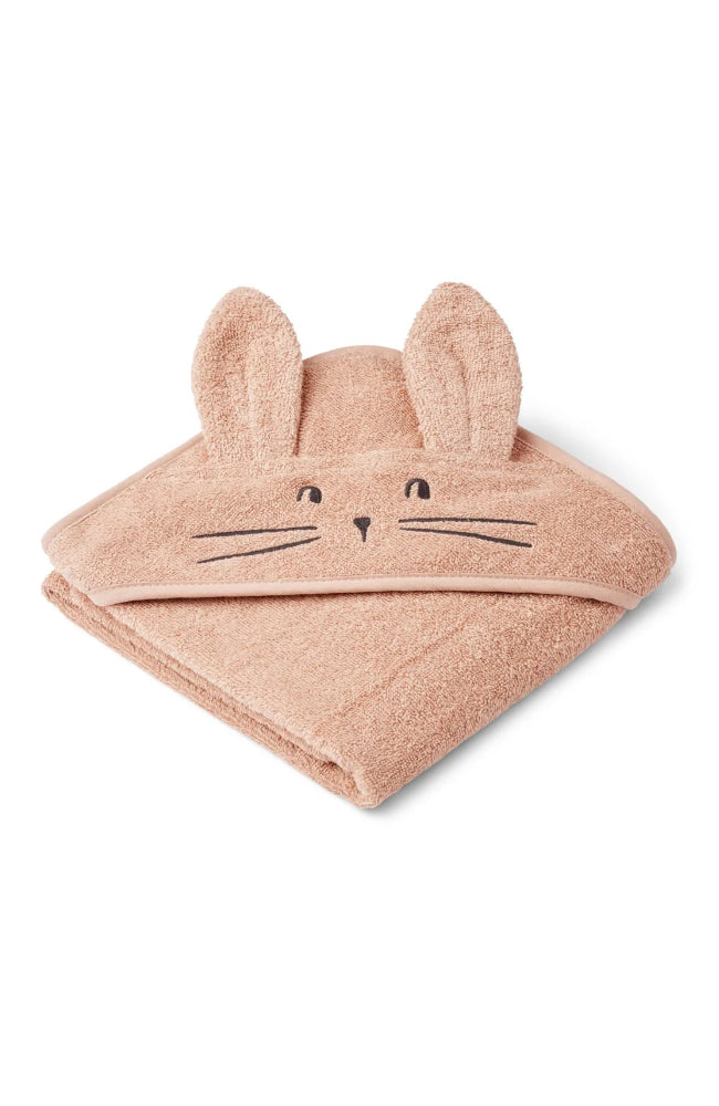 Albert Hooded Baby Towel - Rabbit/Pale Tuscany