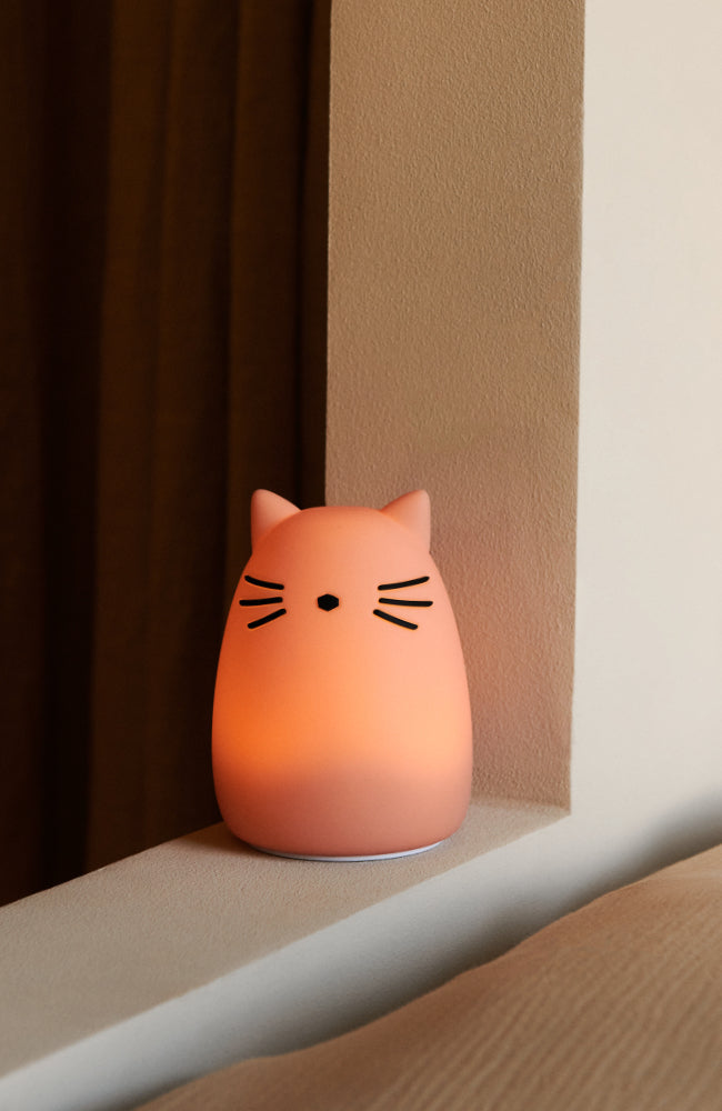 Winston Night Light - Cat/Rose