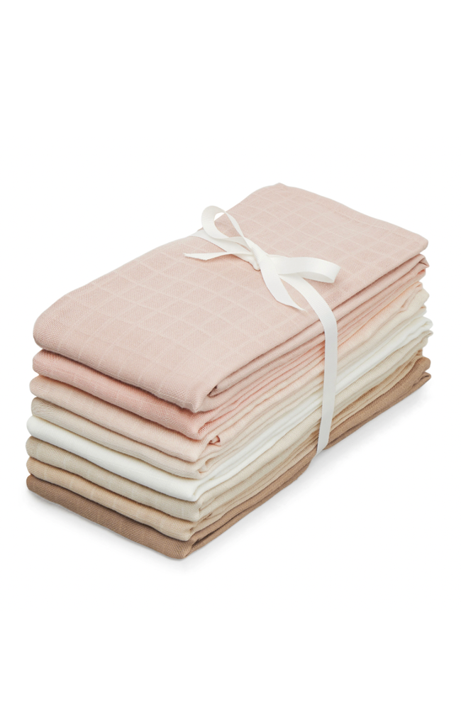 Muslin Cloth 8 Pack - Rose Mix