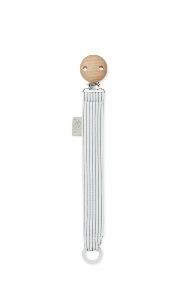 Pacifier Holder - Classic Stripes Blue