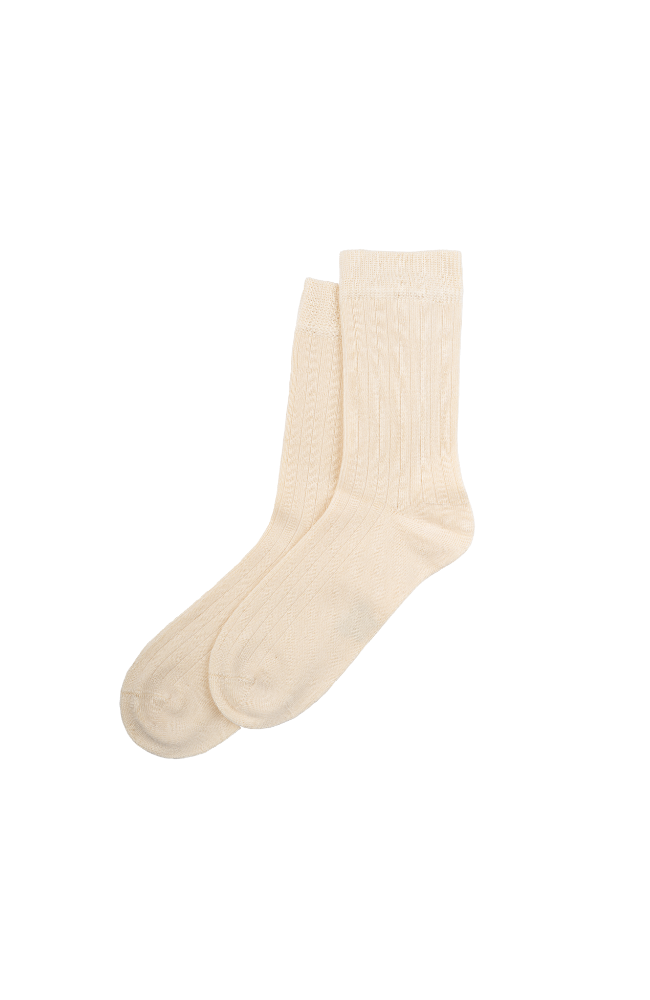 Minipop Bamboo Socks - Off White