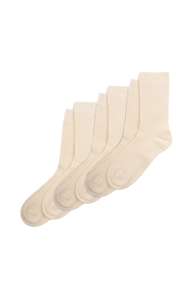 Minipop Noos Bamboo Socks 3pack - Off White