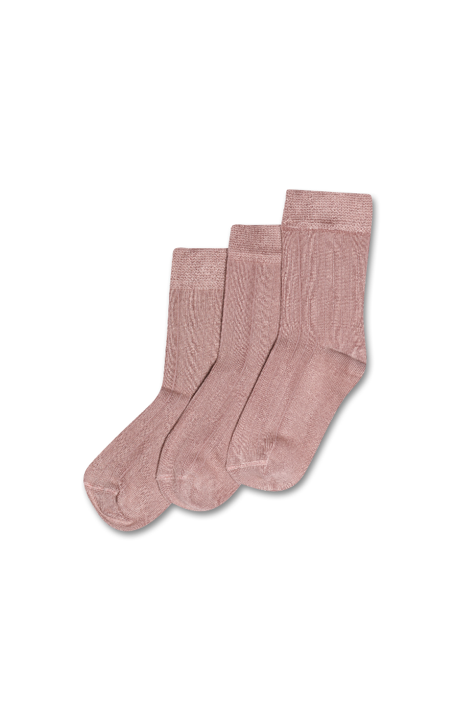 Minipop Noos Bamboo Socks 3pack - Rose