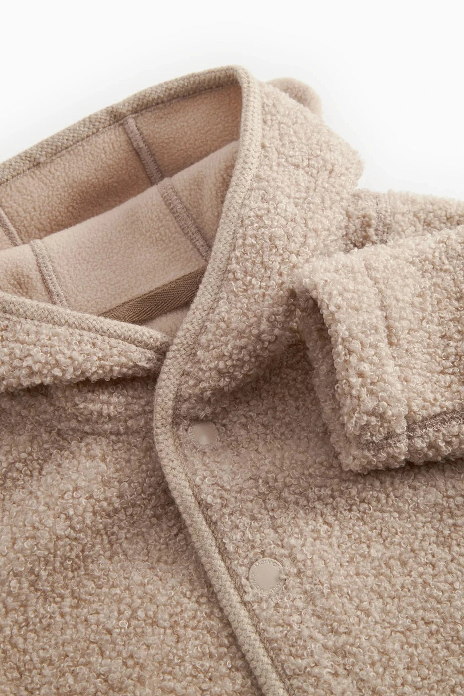 Olini Teddy Jacket - Muddy Melange