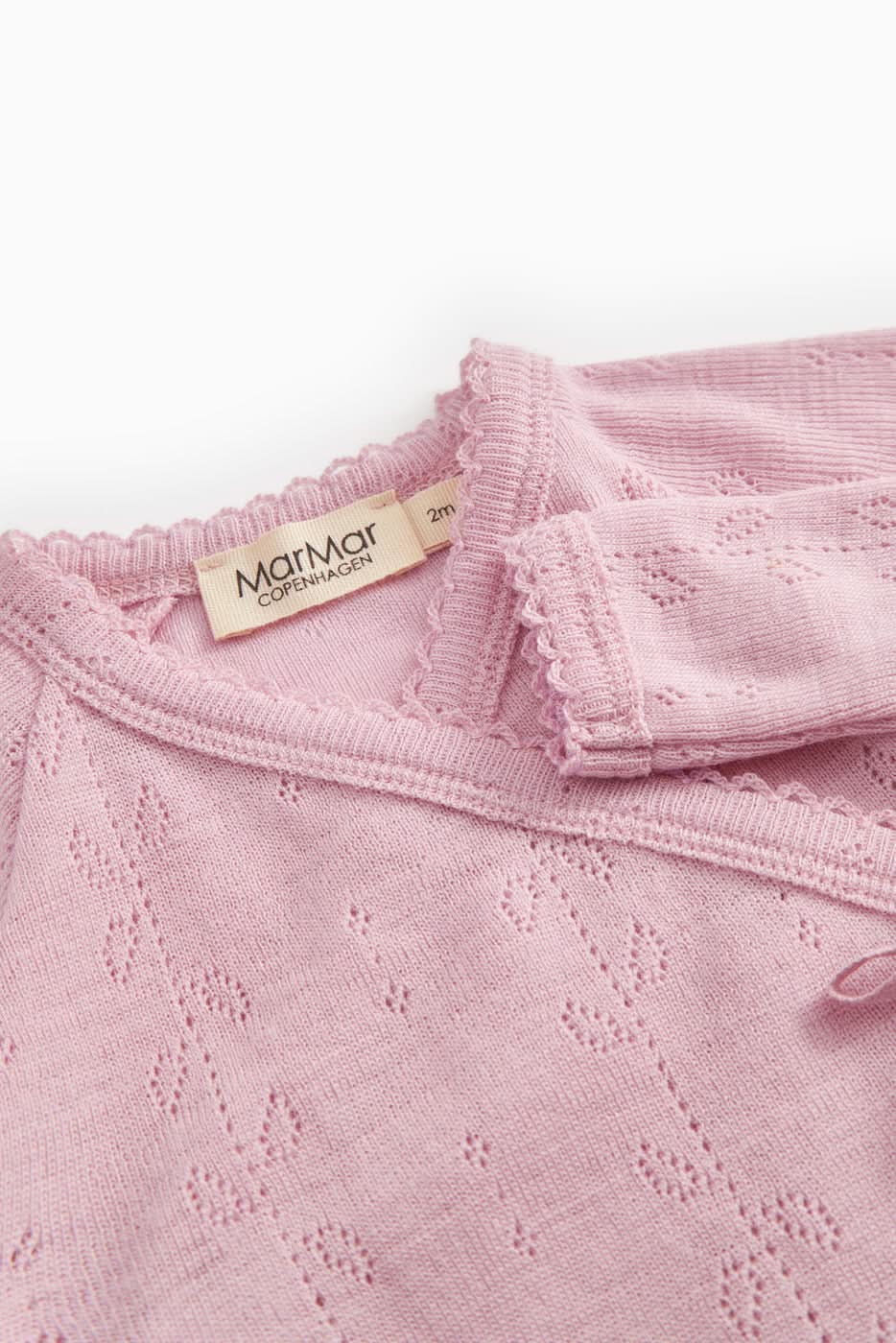 Rula Wool Onesie - Soft Berry