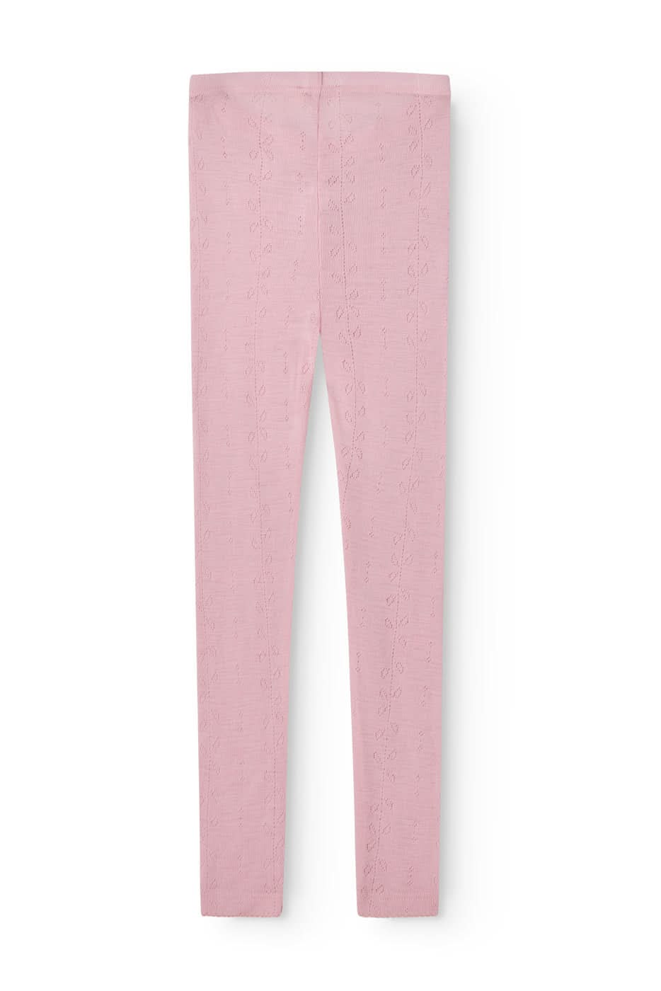 Leggings Wool Pointelle - Soft Berry