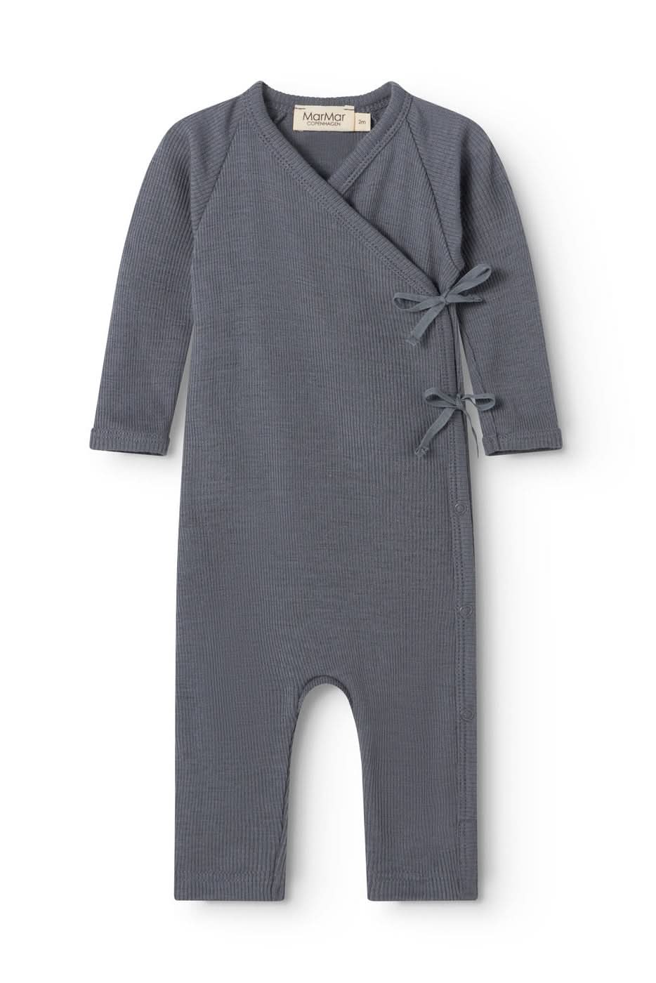 Rula Wool Onesie - Rainstorm