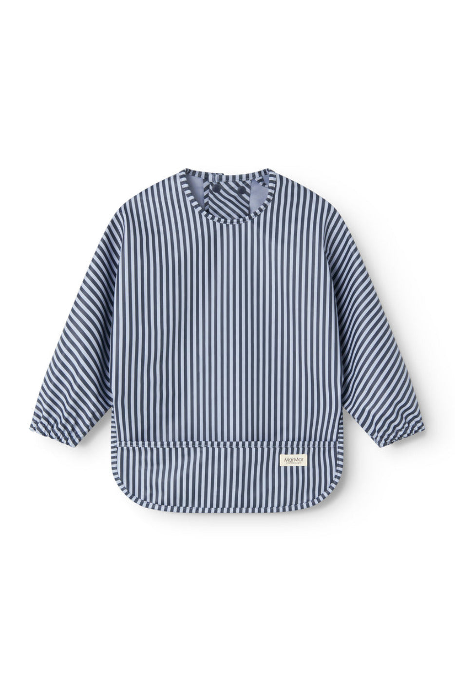 Apron Dinner LS Bib - Blue Stripes
