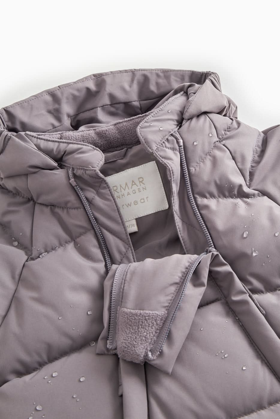 Oberto Puffer Suit - Plum Stem