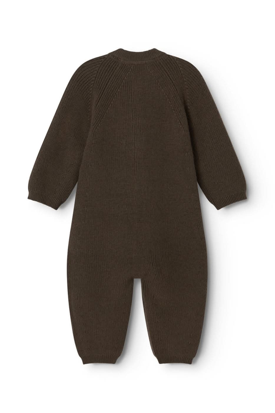 Robbie Knit Onesie - Dark Roast