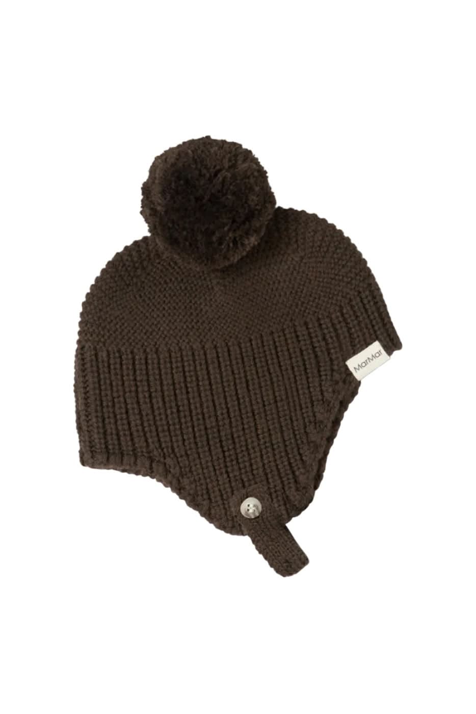 Aly Pompom Hat - Dark Roast